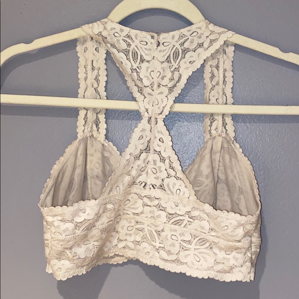 Woman's Free People White Bralette Size S - Picture 10 of 10